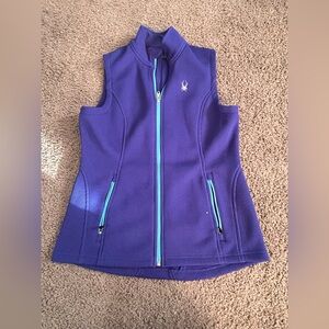 Spyder Women’s Vest in Purple with Blue Accents